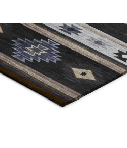 Dalyn Indoor/Outdoor Phoenix PH4 Black Washable 2'6" x 3'10" Rug