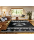 Dalyn Indoor/Outdoor Phoenix PH4 Black Washable 2'6" x 3'10" Rug