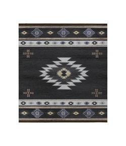 Dalyn Indoor/Outdoor Phoenix PH4 Black Washable 2'6" x 3'10" Rug