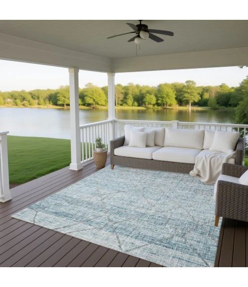 Dalyn Portico Teal PO1 2ft.6in. x 3ft.10in. Rug