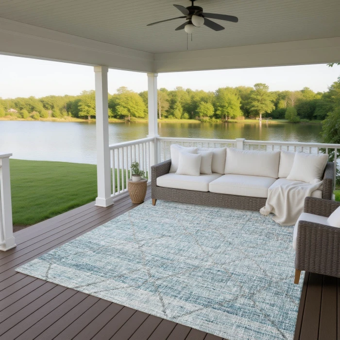 Dalyn Portico Teal PO1 10ft. x 14ft. Rug