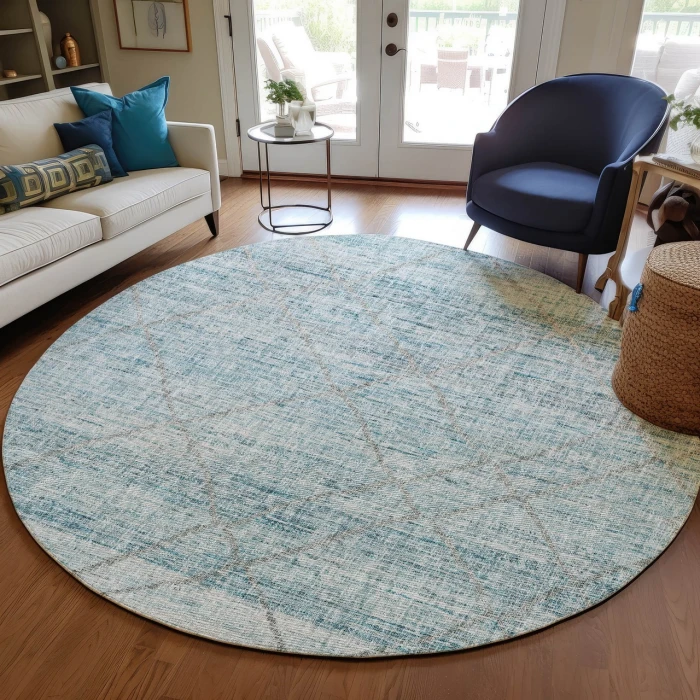 Dalyn Portico Teal PO1 8ft. x 8ft. Rug