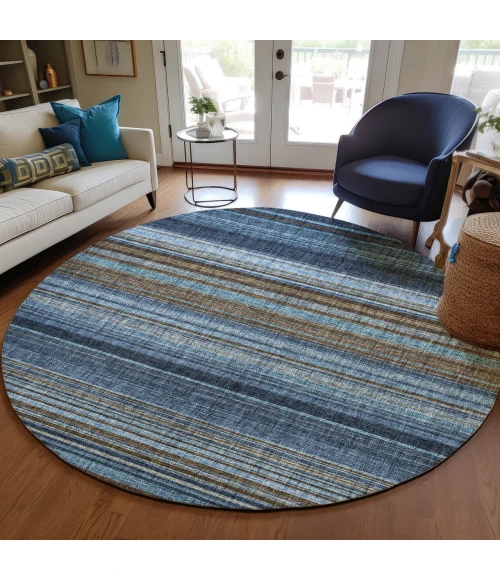 Dalyn Portico Blue PO2 8ft. x 8ft. Rug