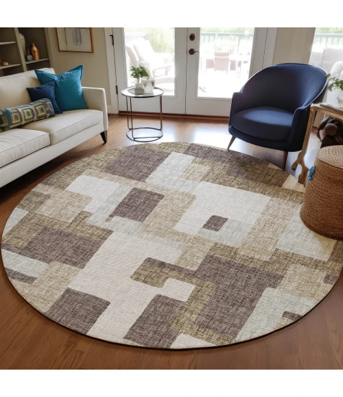Dalyn Portico Brown PO3 8ft. x 8ft. Rug