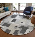 Dalyn Portico Gray PO3 8ft. x 8ft. Rug