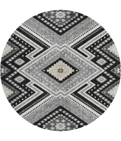 Dalyn Portico Black PO5 8ft. x 8ft. Rug