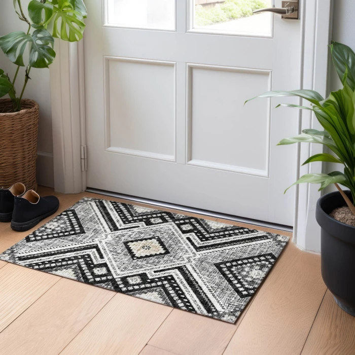 Dalyn Portico Black PO5 1ft.8in. x 2ft.6in. Rug