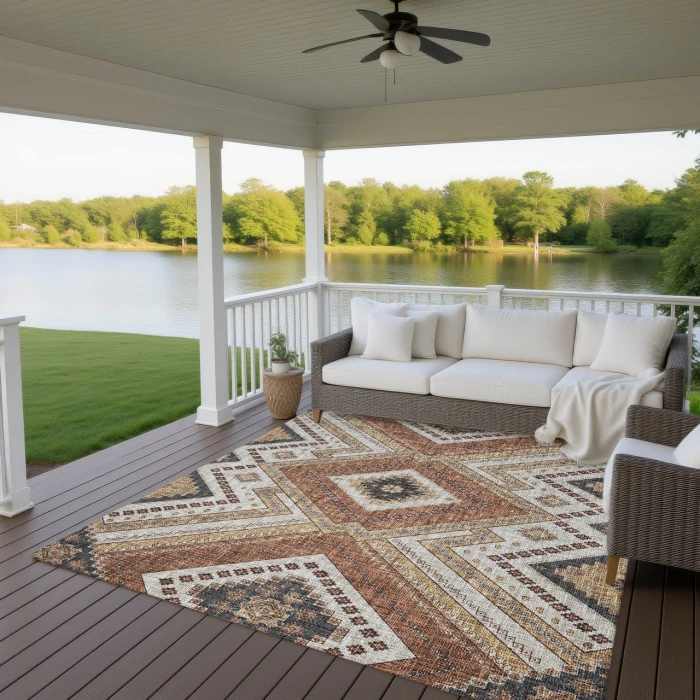 Dalyn Portico Orange PO5 10ft. x 14ft. Rug