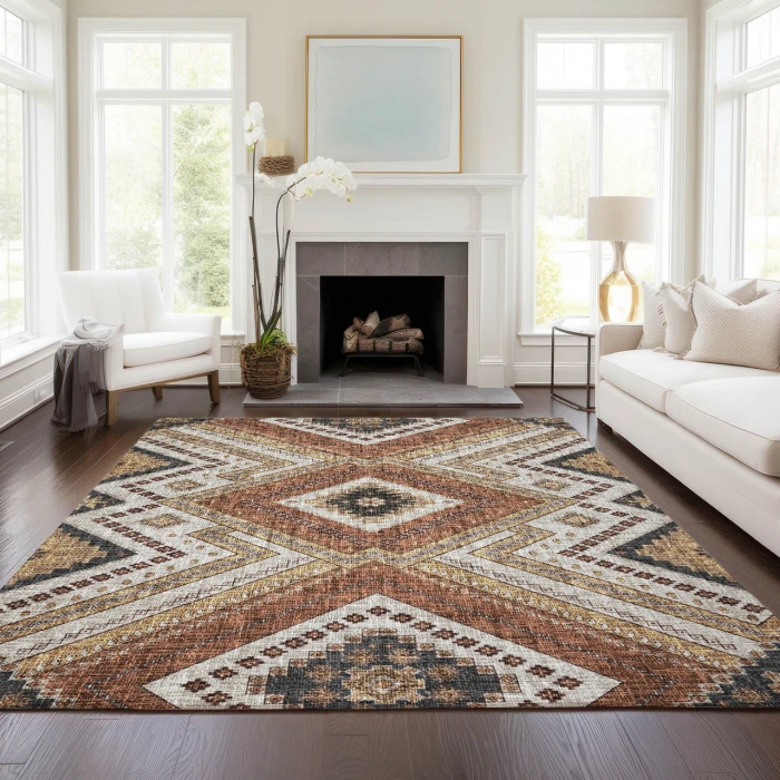 Dalyn Portico Orange PO5 10ft. x 14ft. Rug