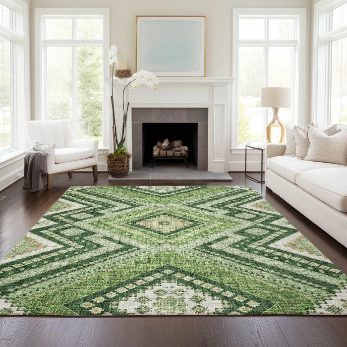 Dalyn Portico Green PO5 9ft. x 12ft. Rug