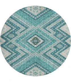 Dalyn Portico Teal PO5 8ft. x 8ft. Rug