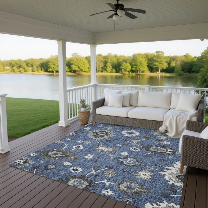 Dalyn Portico Blue PO6 10ft. x 14ft. Rug