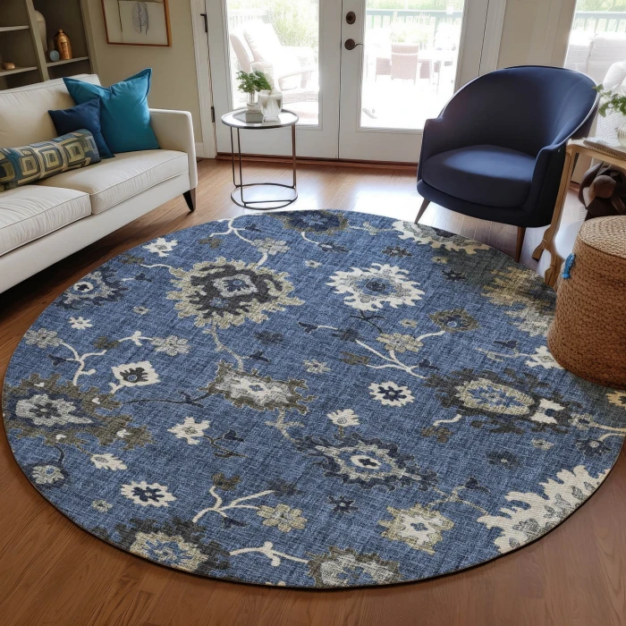 Dalyn Portico Blue PO6 8ft. x 8ft. Rug
