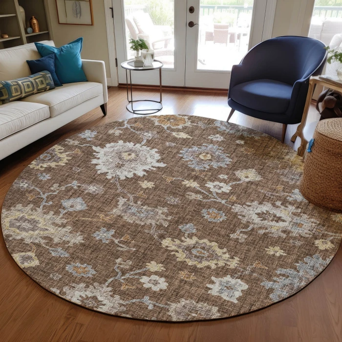 Dalyn Portico Brown PO6 8ft. x 8ft. Rug