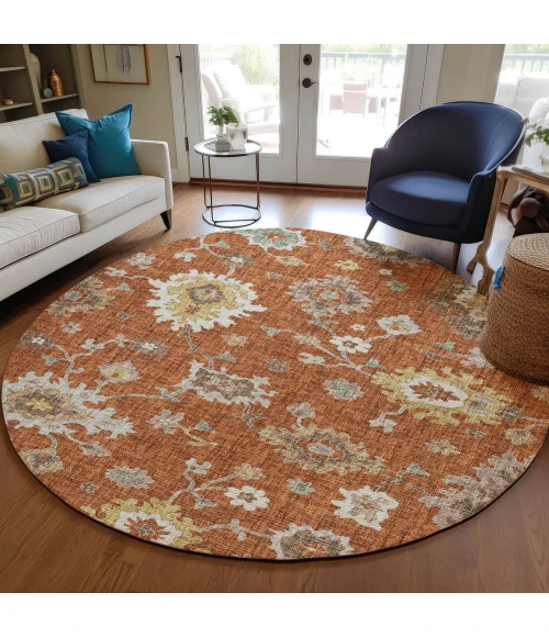 Dalyn Portico Orange PO6 8ft. x 8ft. Rug