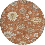 Dalyn Portico Orange PO6 8ft. x 8ft. Rug