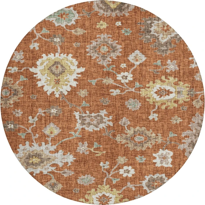 Dalyn Portico Orange PO6 8ft. x 8ft. Rug