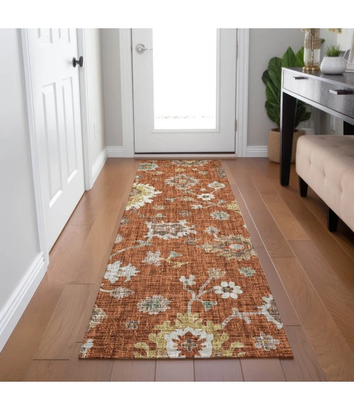 Dalyn Portico Orange PO6 2ft.3in. x 7ft.6in. Rug