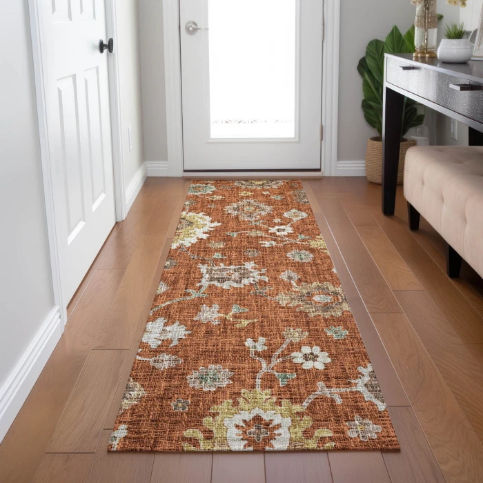 Dalyn Portico Orange PO6 2ft.3in. x 7ft.6in. Rug