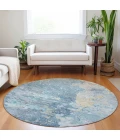 Dalyn Ravenna Blue RN3 8ft. x 8ft. Rug