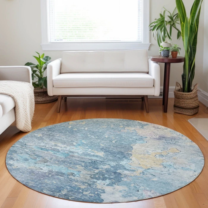 Dalyn Ravenna Blue RN3 8ft. x 8ft. Rug