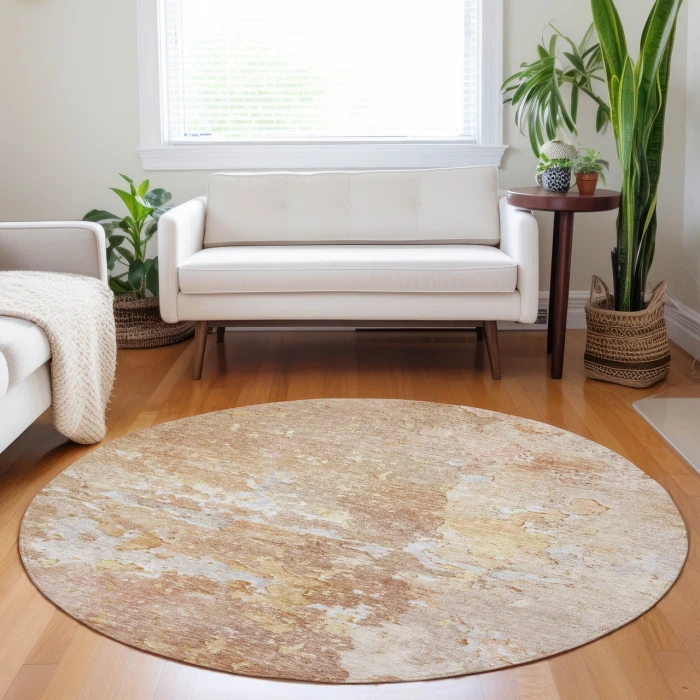 Dalyn Ravenna Orange RN3 8ft. x 8ft. Rug