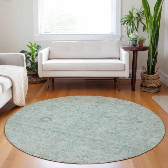 Dalyn Ravenna Blue RN5 8ft. x 8ft. Rug
