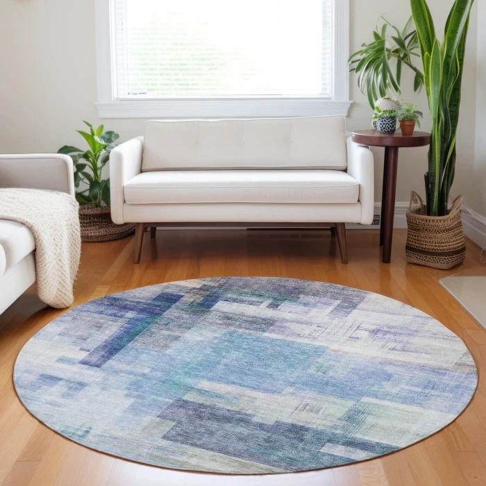 Dalyn Ravenna Blue RN6 8ft. x 8ft. Rug
