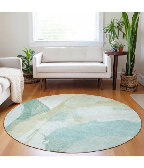 Dalyn Ravenna Teal RN7 8ft. x 8ft. Rug