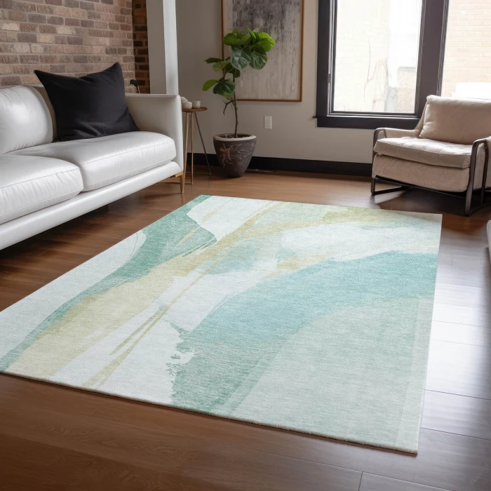 Dalyn Ravenna Teal RN7 10ft. x 14ft. Rug