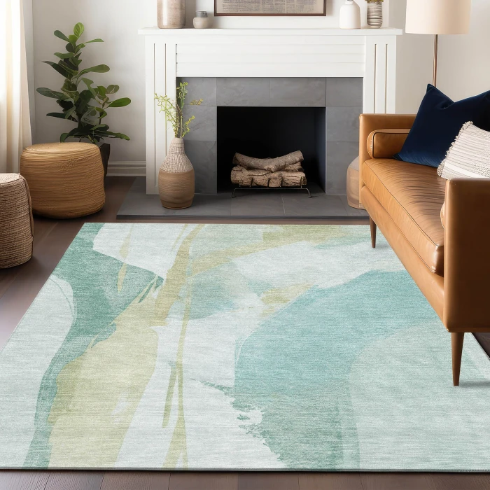 Dalyn Ravenna Teal RN7 10ft. x 14ft. Rug