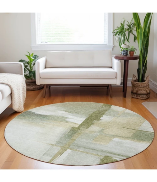 Dalyn Ravenna Green RN9 8ft. x 8ft. Rug