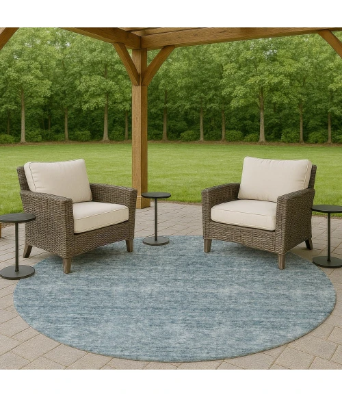 Dalyn Soft Essentials Blue SE1 8ft. x 8ft. Rug