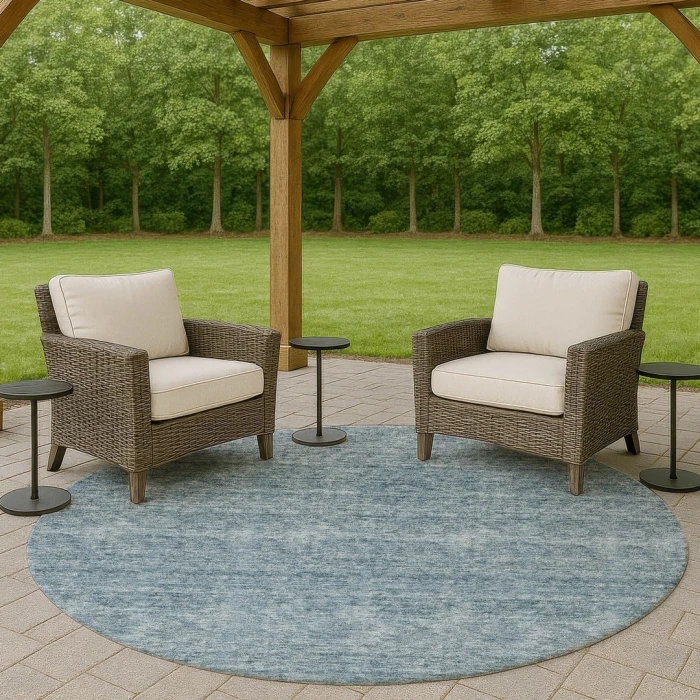 Dalyn Soft Essentials Blue SE1 8ft. x 8ft. Rug
