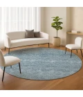 Dalyn Soft Essentials Blue SE1 8ft. x 8ft. Rug