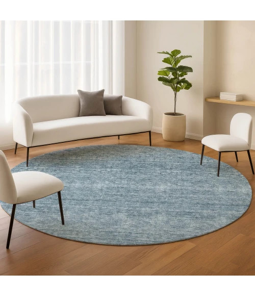 Dalyn Soft Essentials Blue SE1 8ft. x 8ft. Rug
