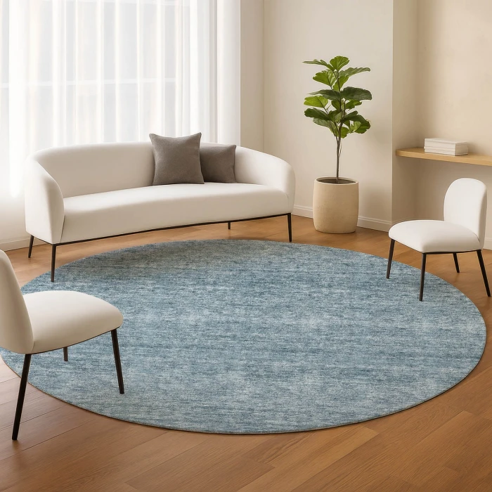 Dalyn Soft Essentials Blue SE1 8ft. x 8ft. Rug