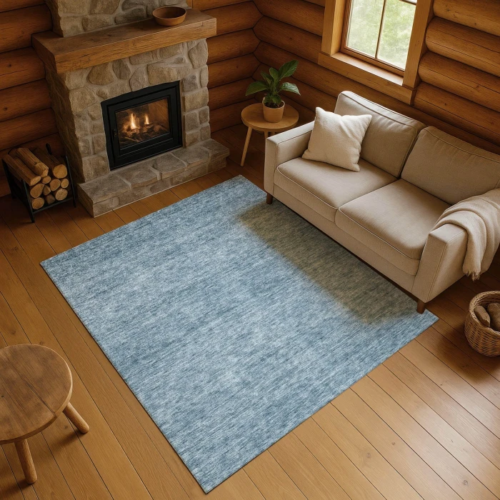 Dalyn Soft Essentials Blue SE1 10ft. x 14ft. Rug