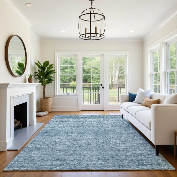 Dalyn Soft Essentials Blue SE1 10ft. x 14ft. Rug