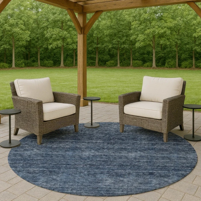 Dalyn Soft Essentials Blue SE1 8ft. x 8ft. Rug