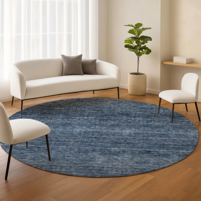 Dalyn Soft Essentials Blue SE1 8ft. x 8ft. Rug