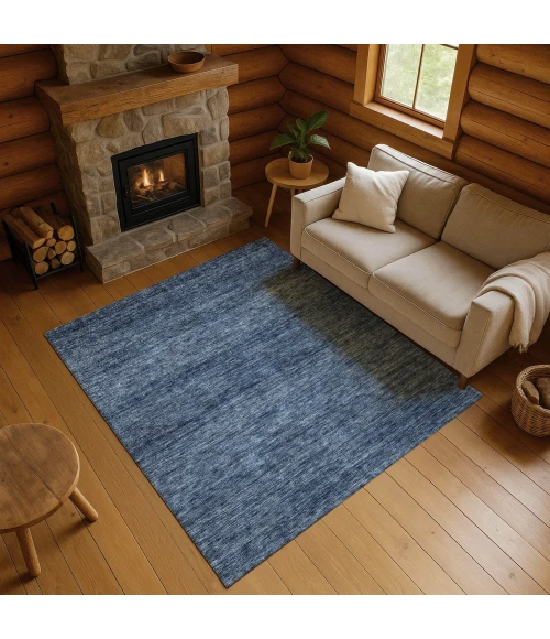 Dalyn Soft Essentials Blue SE1 9ft. x 12ft. Rug