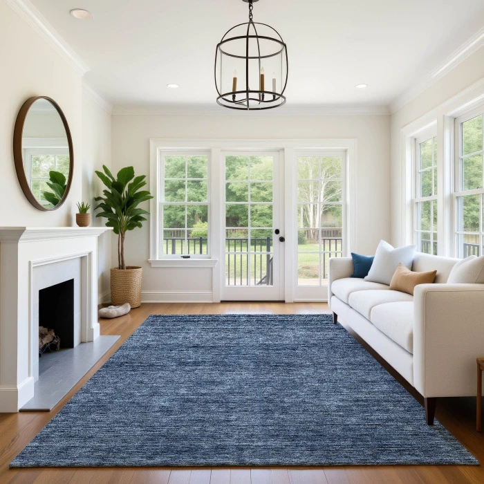 Dalyn Soft Essentials Blue SE1 8ft. x 10ft. Rug