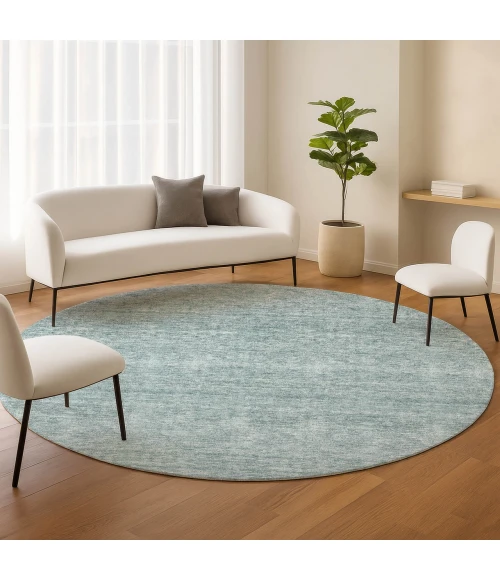 Dalyn Soft Essentials Blue SE1 8ft. x 8ft. Rug