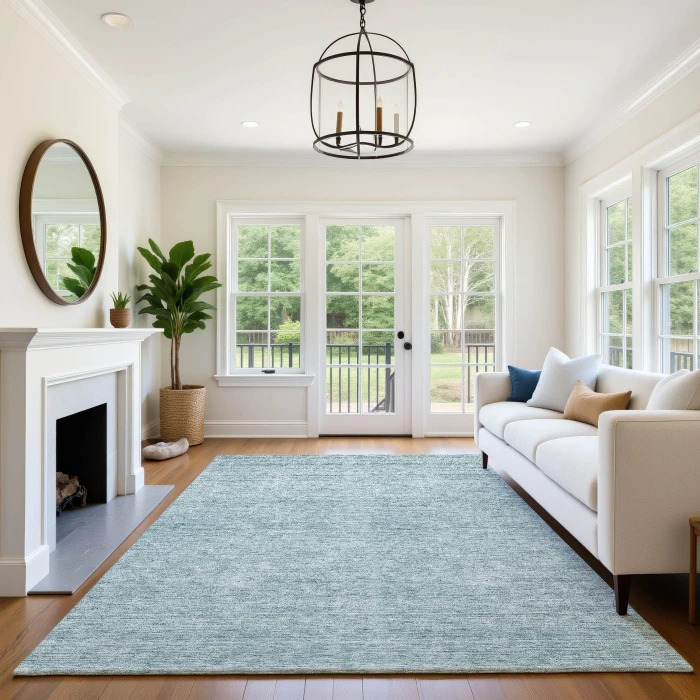 Dalyn Soft Essentials Blue SE1 2ft.6in. x 3ft.10in. Rug