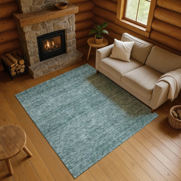 Dalyn Soft Essentials Teal SE1 2ft.6in. x 3ft.10in. Rug