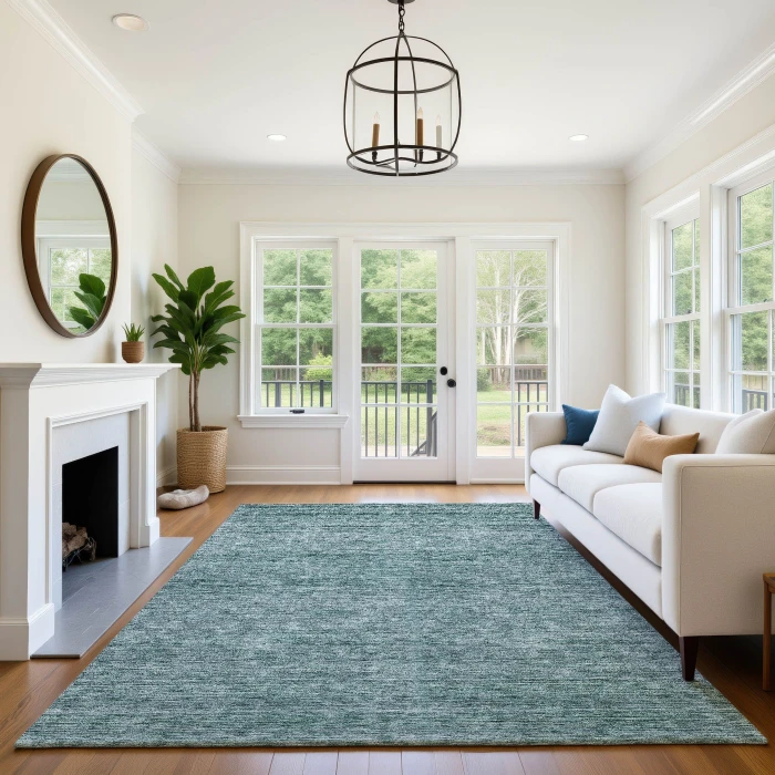 Dalyn Soft Essentials Teal SE1 2ft.6in. x 3ft.10in. Rug