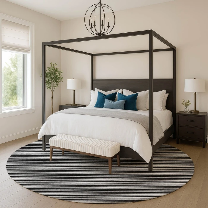 Dalyn Soft Essentials Black SE2 8ft. x 8ft. Rug