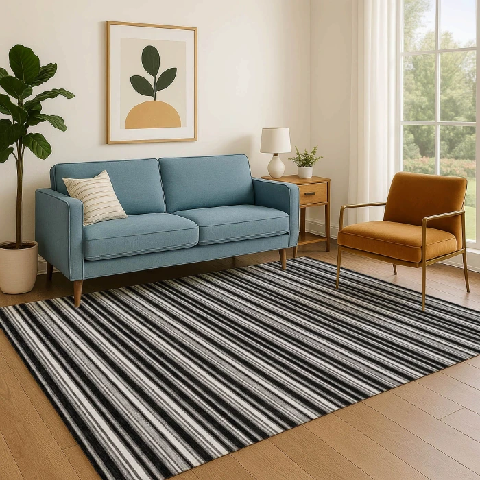 Dalyn Soft Essentials Black SE2 3ft. x 5ft. Rug