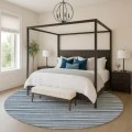 Dalyn Soft Essentials Blue SE2 8ft. x 8ft. Rug